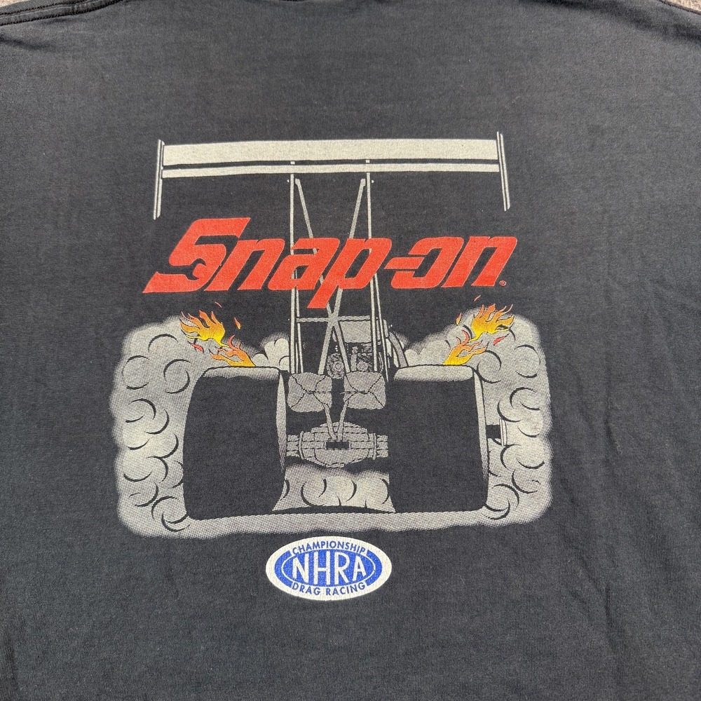 Snap on Nitro Racing Shirt Mens 2XL Black NHRA Drag Racing Trashed Distressed - Picture 13 of 15